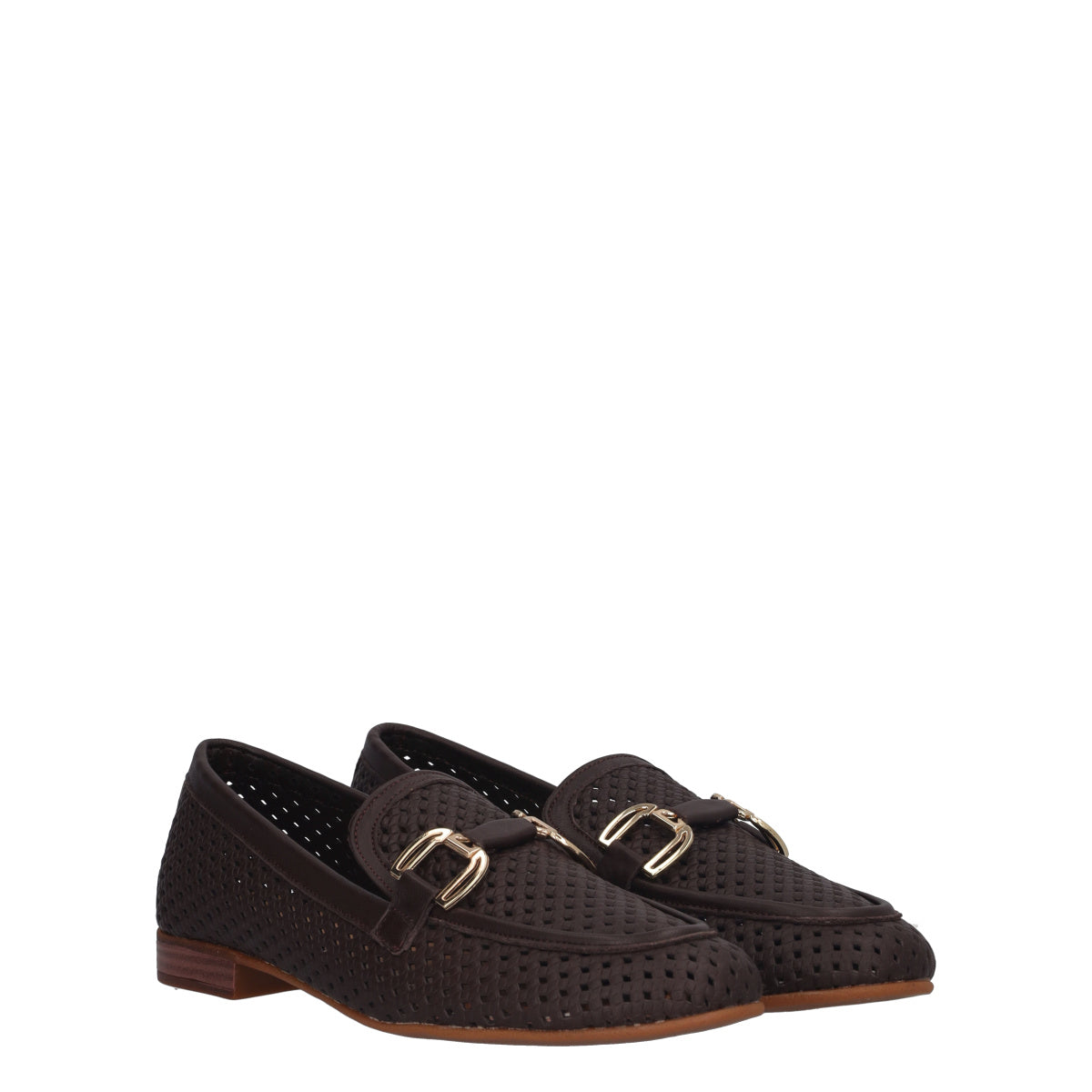 Mocassini Donna Marroni in Pelle