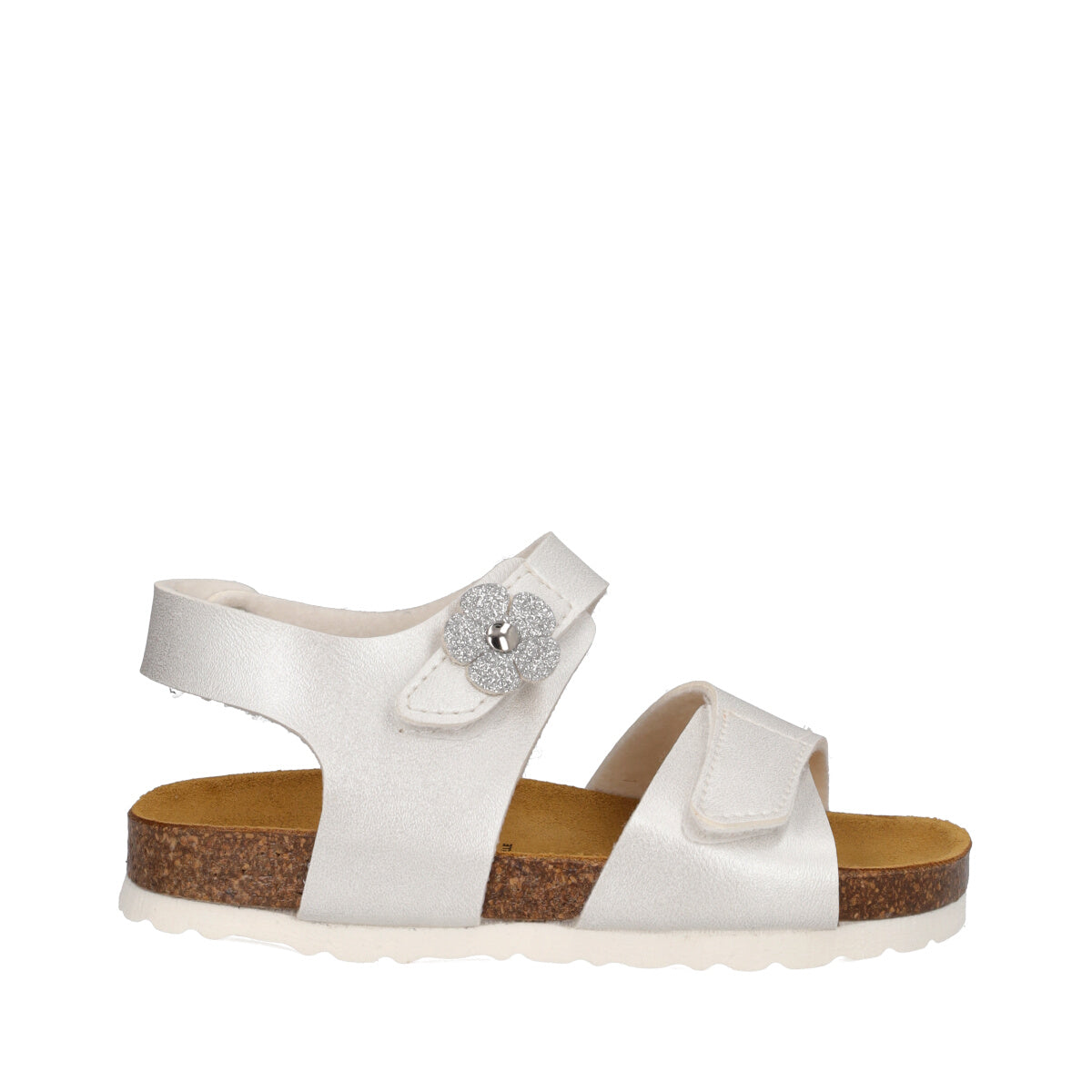 Sandali Bambina Bianchi e Argentati