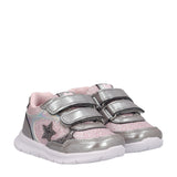GLASS Sneakers Bambina Argento e Rosa