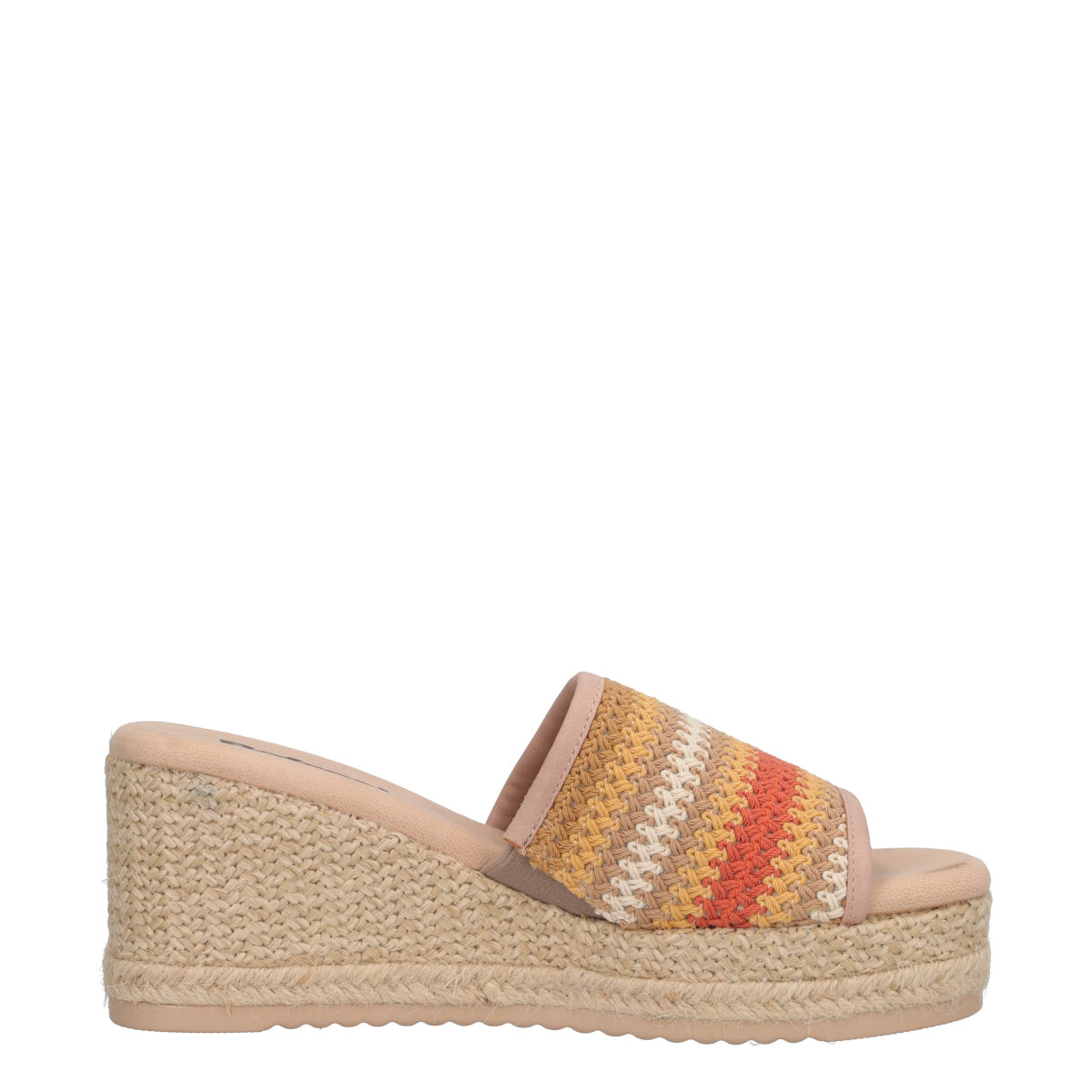Ciabatte con Zeppa Donna Beige
