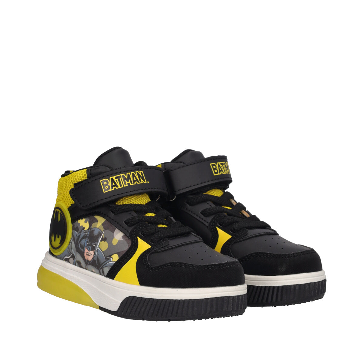 Sneakers Bambini Gialle e Nere di Batman con Luci