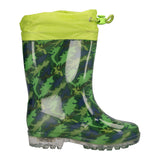 Stivali go & pvc BAMBINI Stivali da Pioggia Verdi con Luci