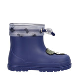 Stivaletti da Pioggia Bambino Blu con Dinosauro