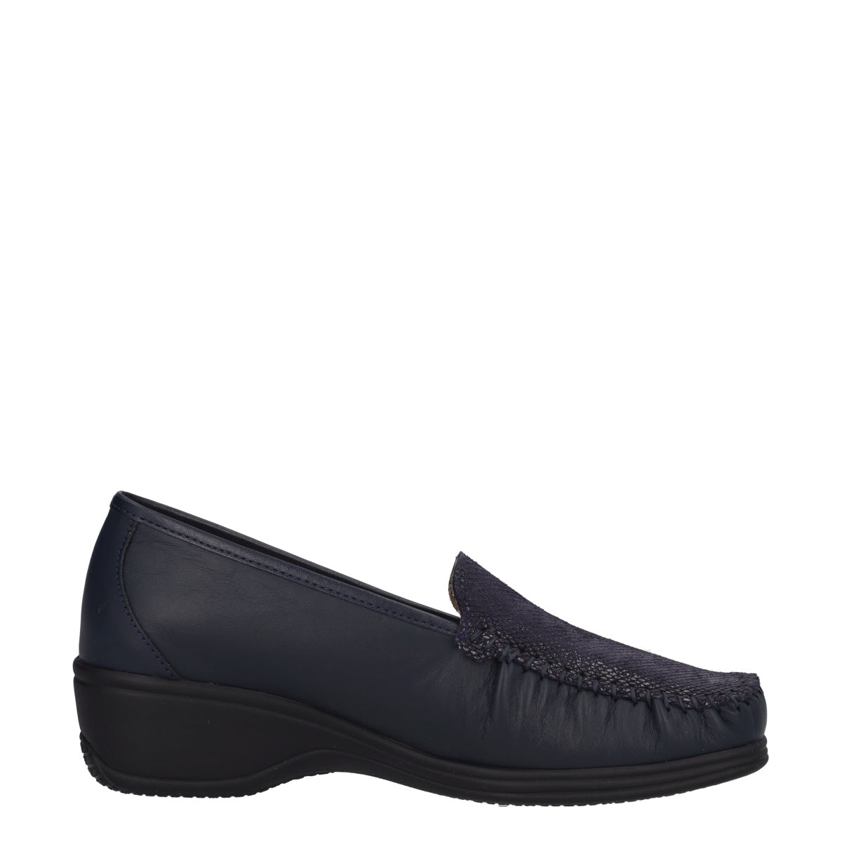 Mocassini Comfort Donna Blu in Pelle