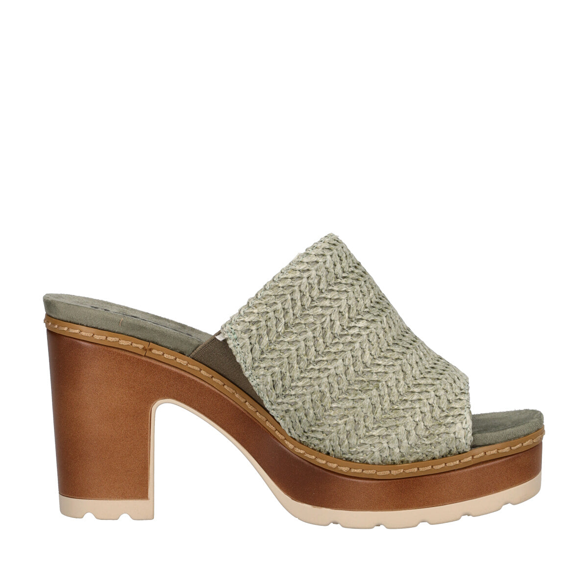 Sandalo con Tacco Donna Verde