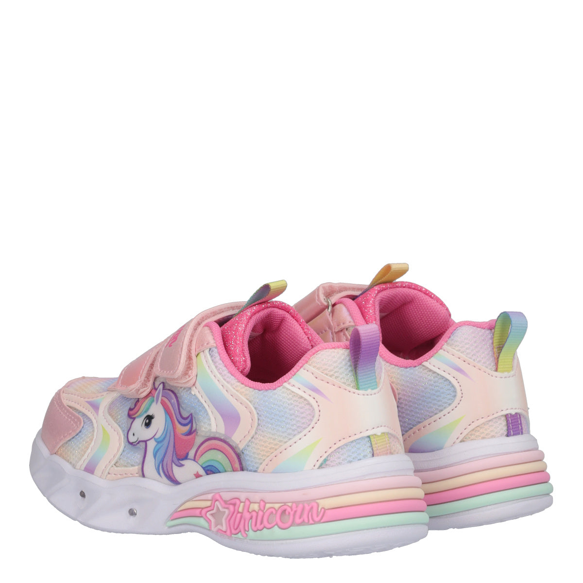 Sneakers Bambina Unicorn Rosa con Luci