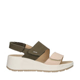 CAROLA Zeppa Donna Verde Militare e Nude