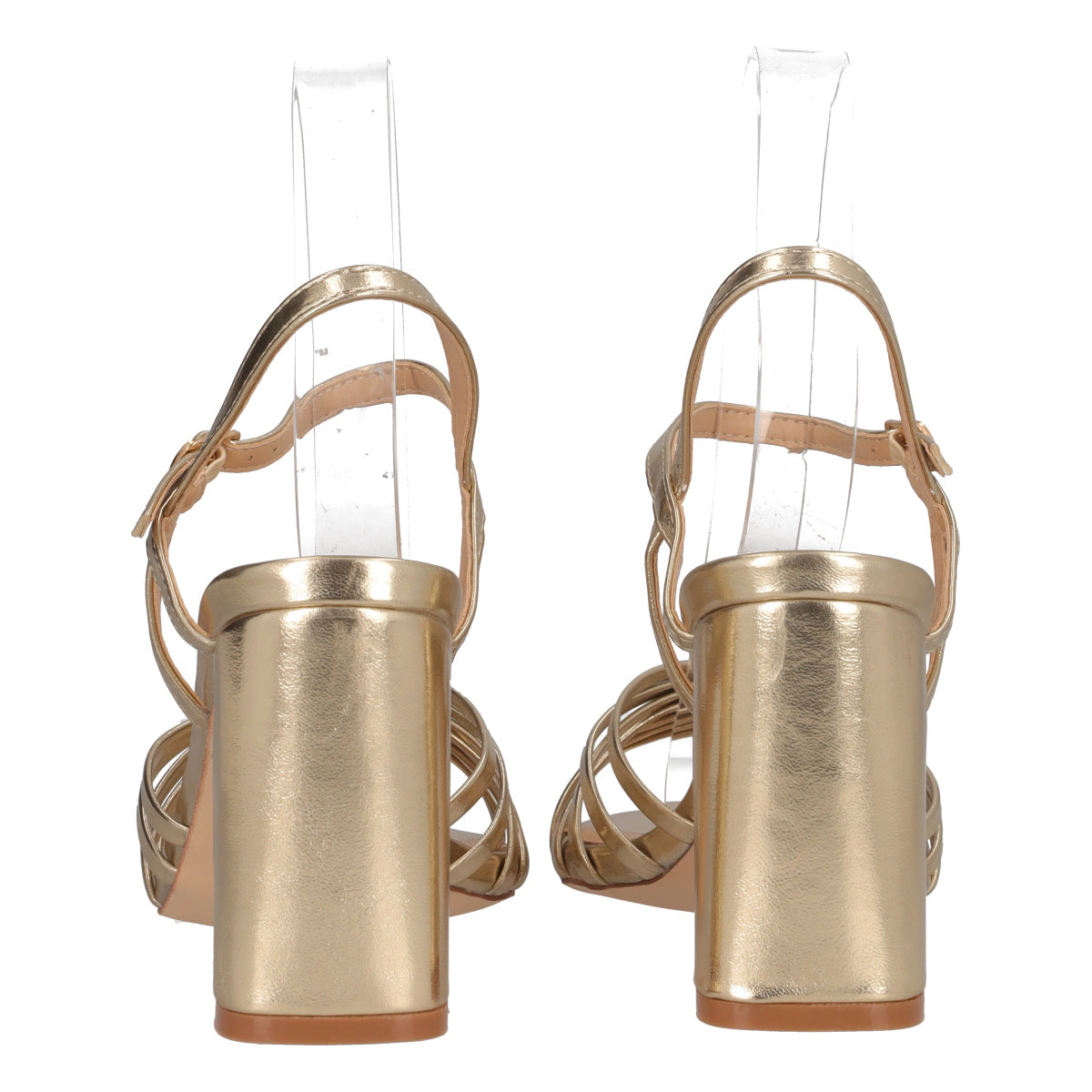 Sandali con Tacco Donna Oro