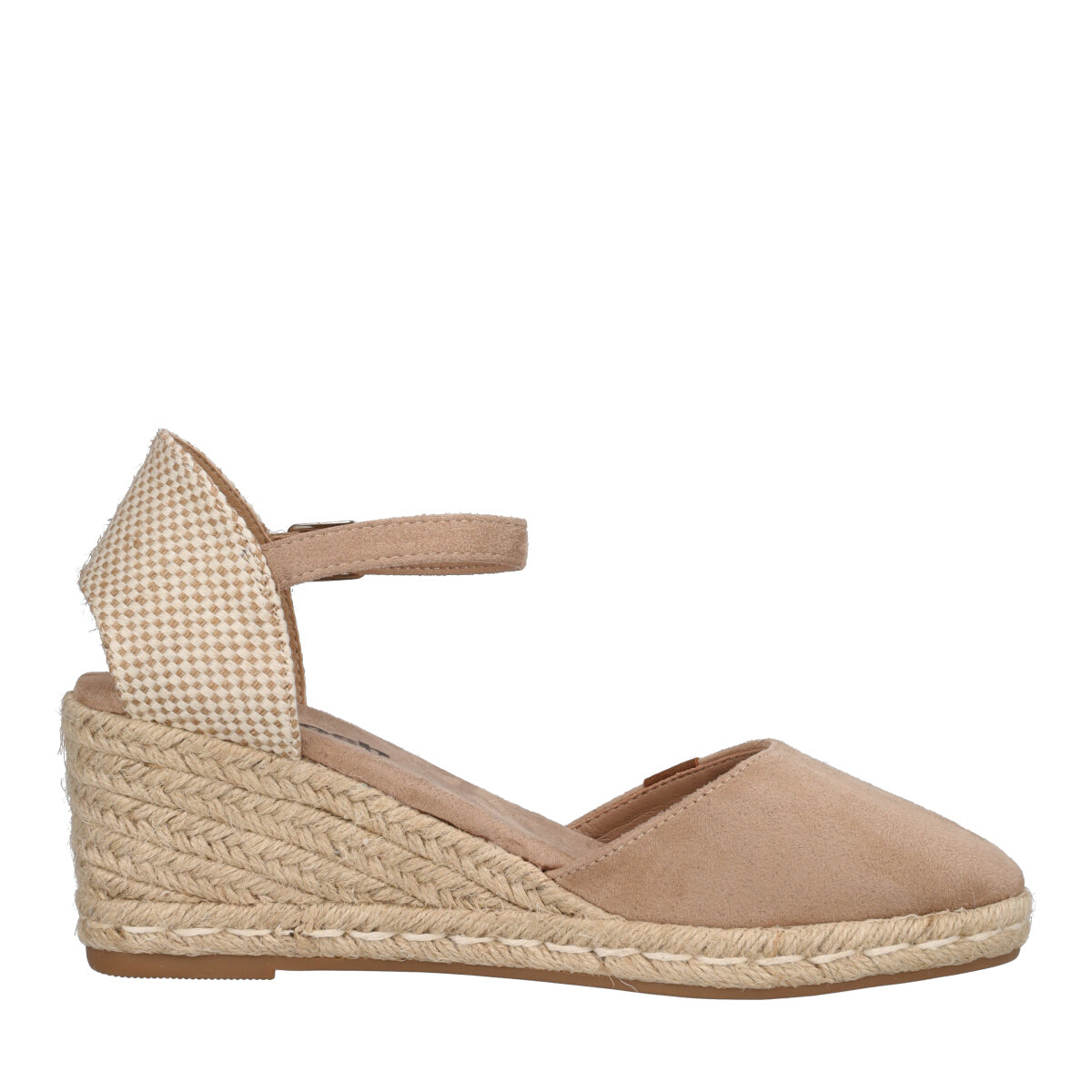 Campesine con zeppa Beige