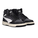 REBOUND V6 MID JR Sneakers Junior Nere e Bianche