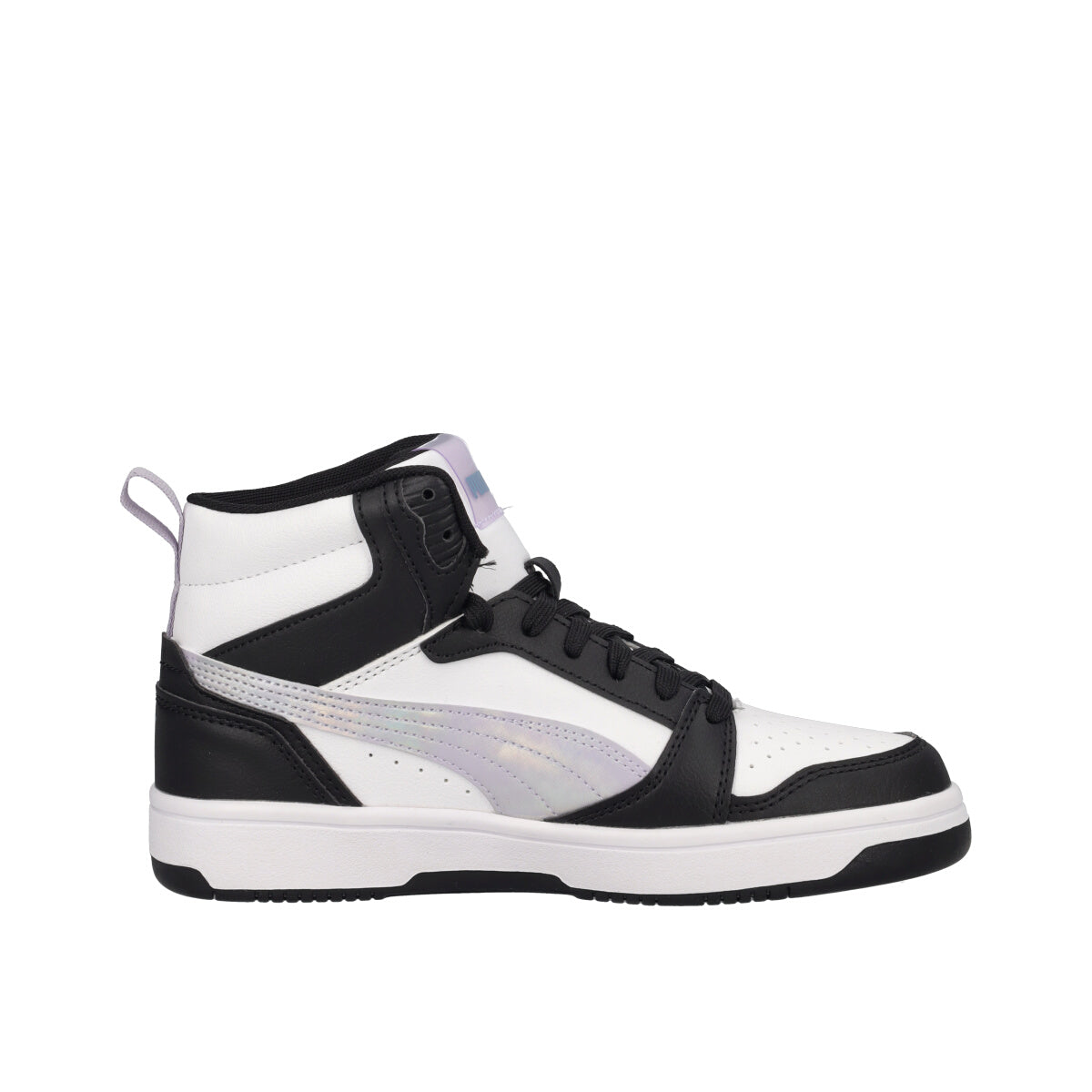 REBOUND V6 MID Sneakers Bambina Lilla, Nere e Bianche