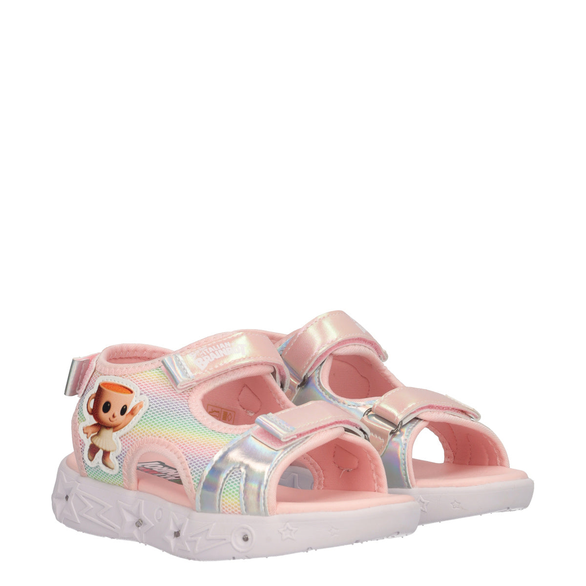 Sandali Bambina Rosa con Luci