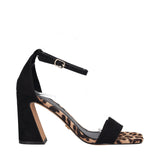 Sandali Donna Neri e Animalier Tacco alto 9 cm