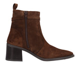 Stivaletti Donna Marroni in Camoscio Tacco 6 cm