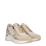 Sneakers Donna Oro e Beige