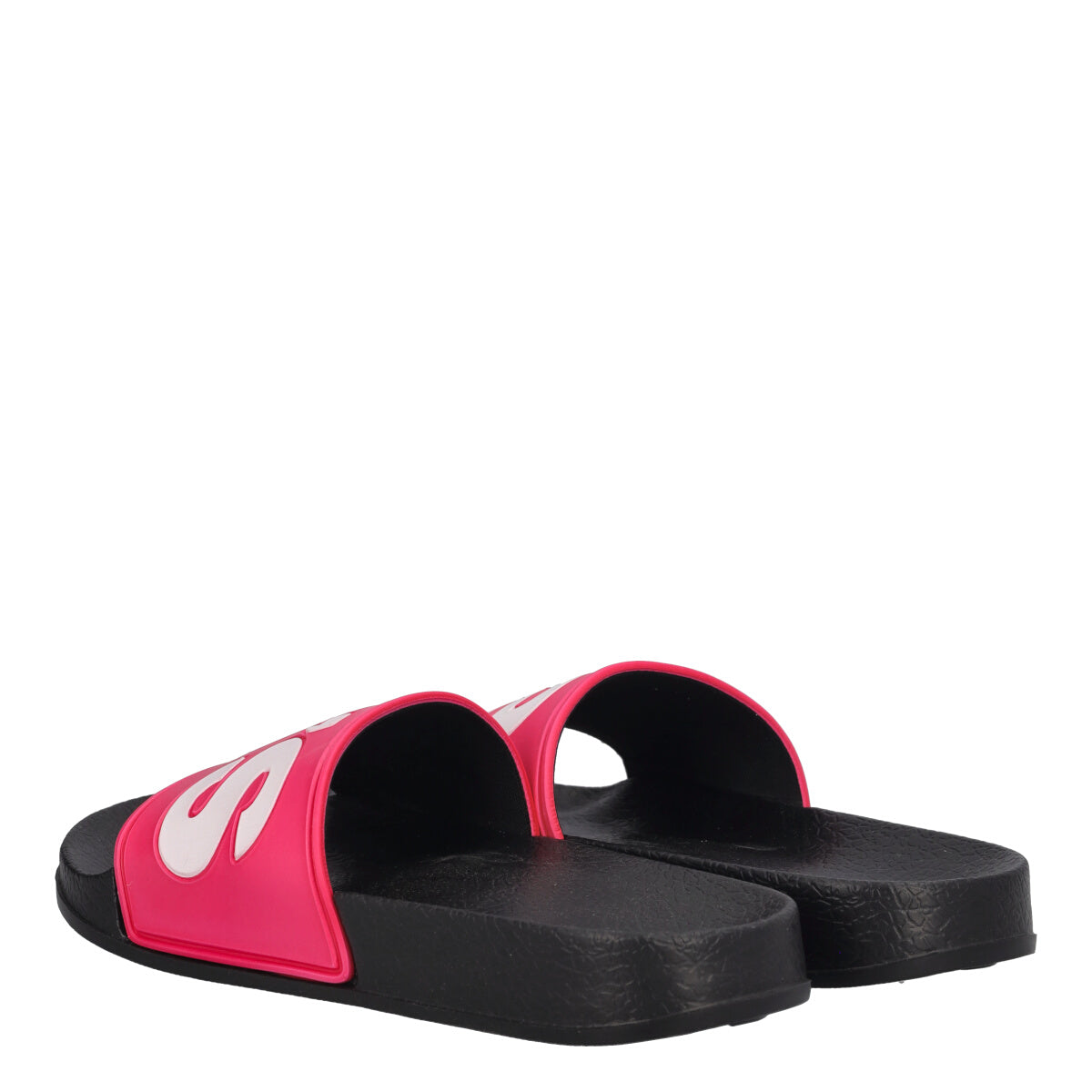 JUNEL Ciabatte Mare Bambini Fucsia e Nere