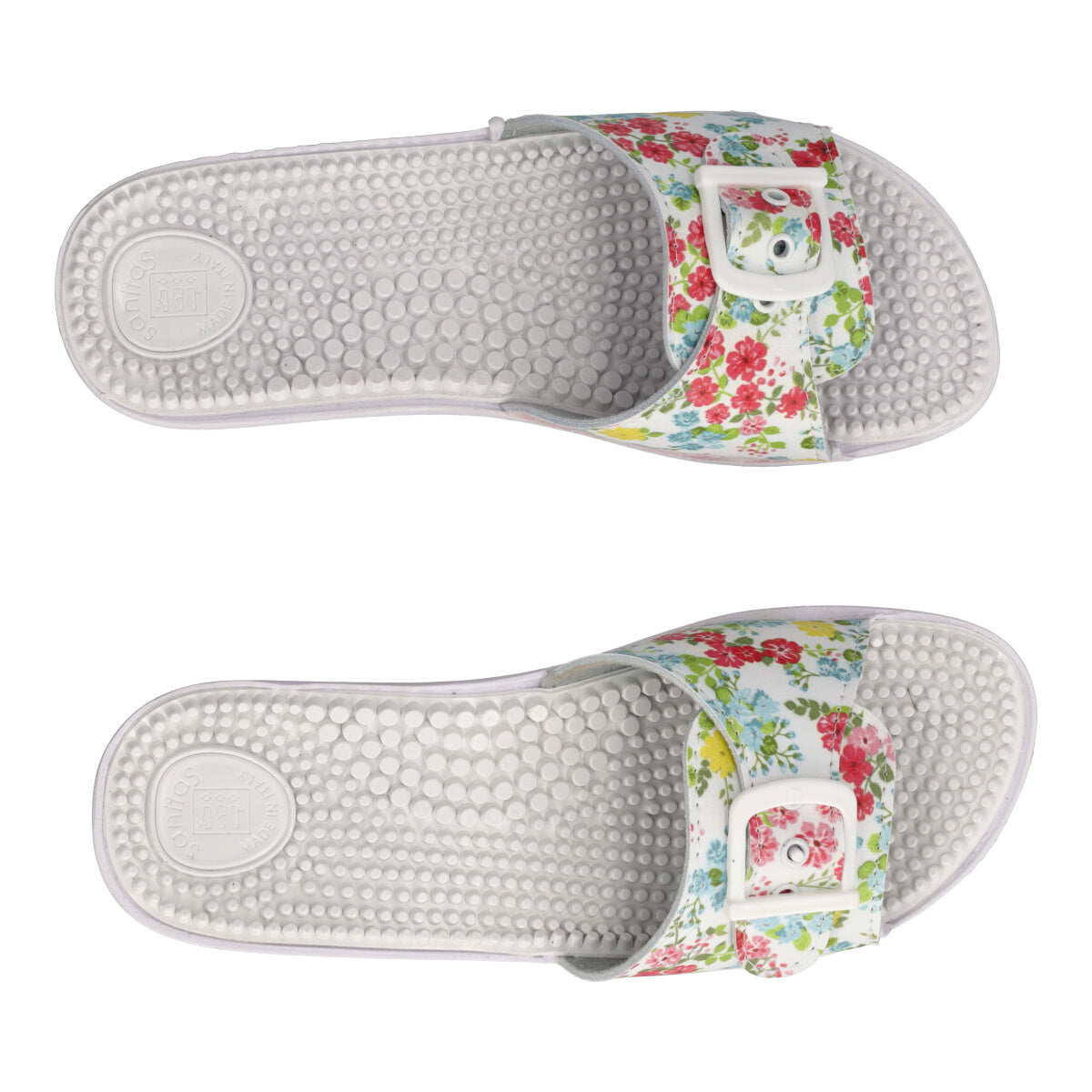 Ciabatte Donna Bianche con Fiori