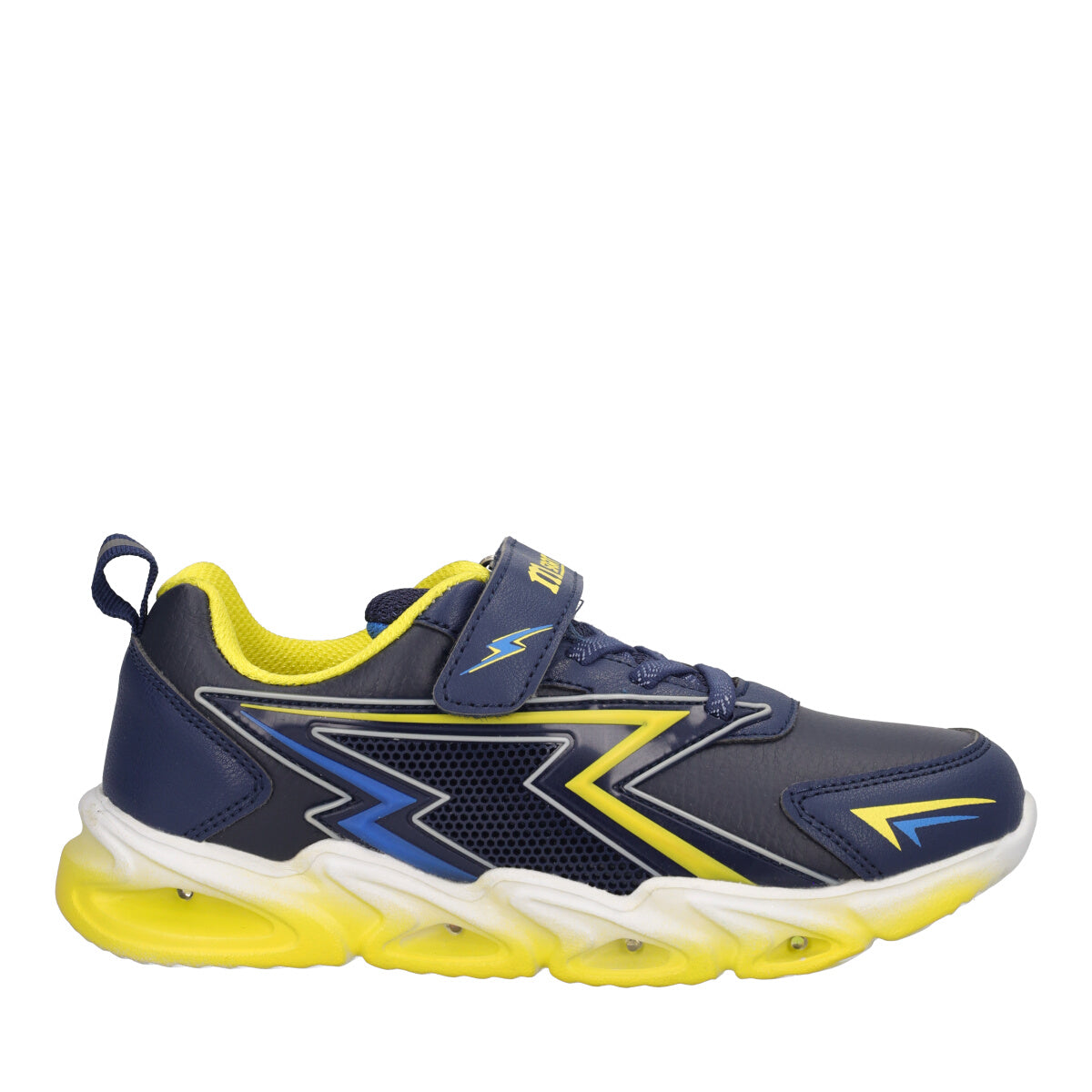 Sneakers Bambino Blu e Gialle con Luci