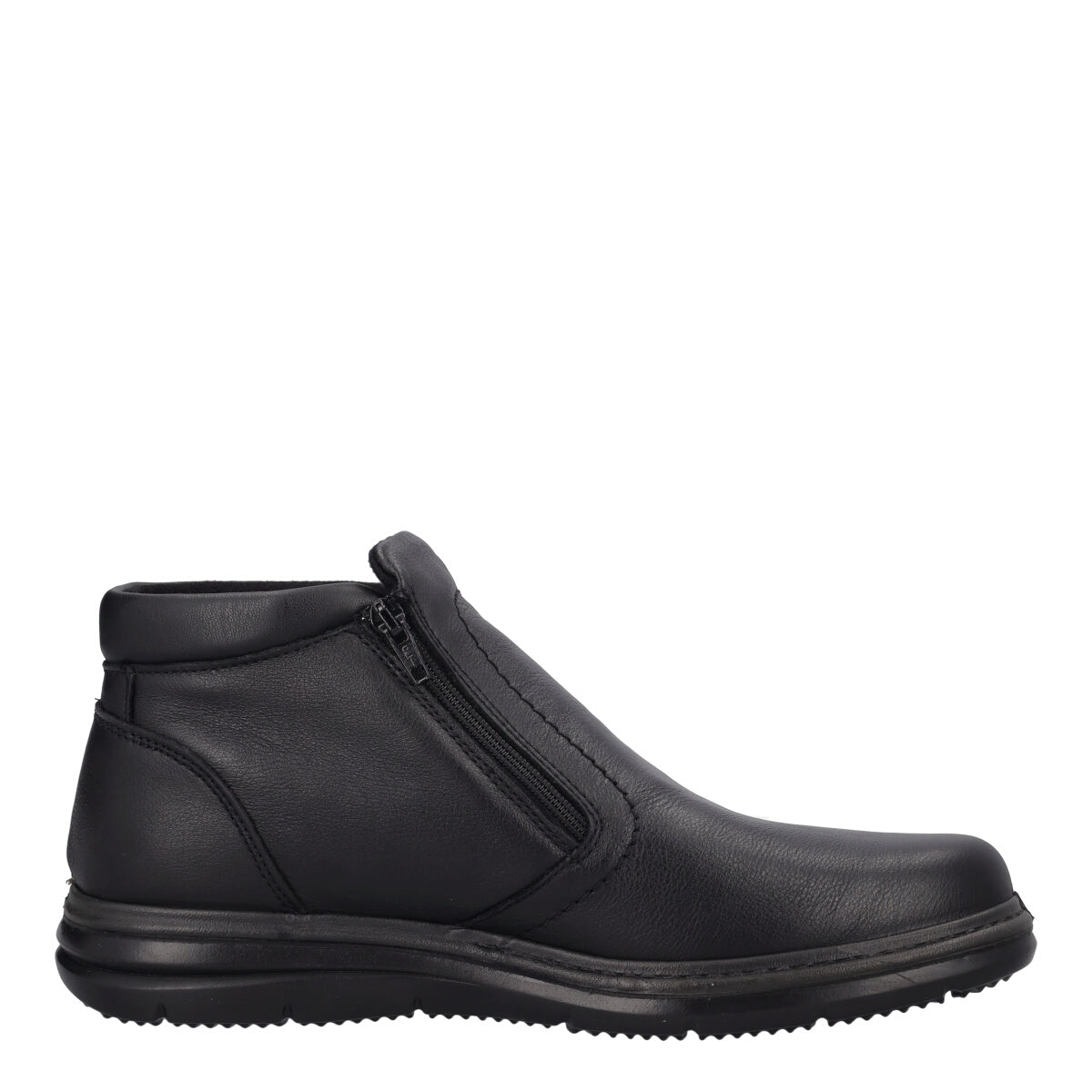 Stivaletti Comfort Uomo Neri in Pelle