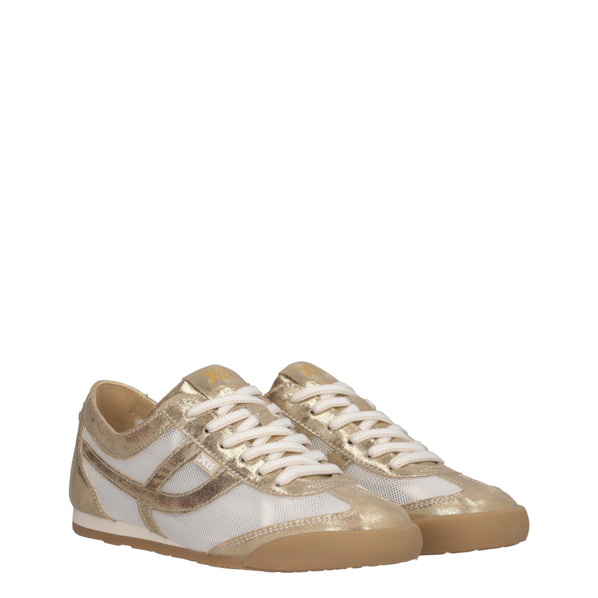 Sneakers Donna Oro e Bianche