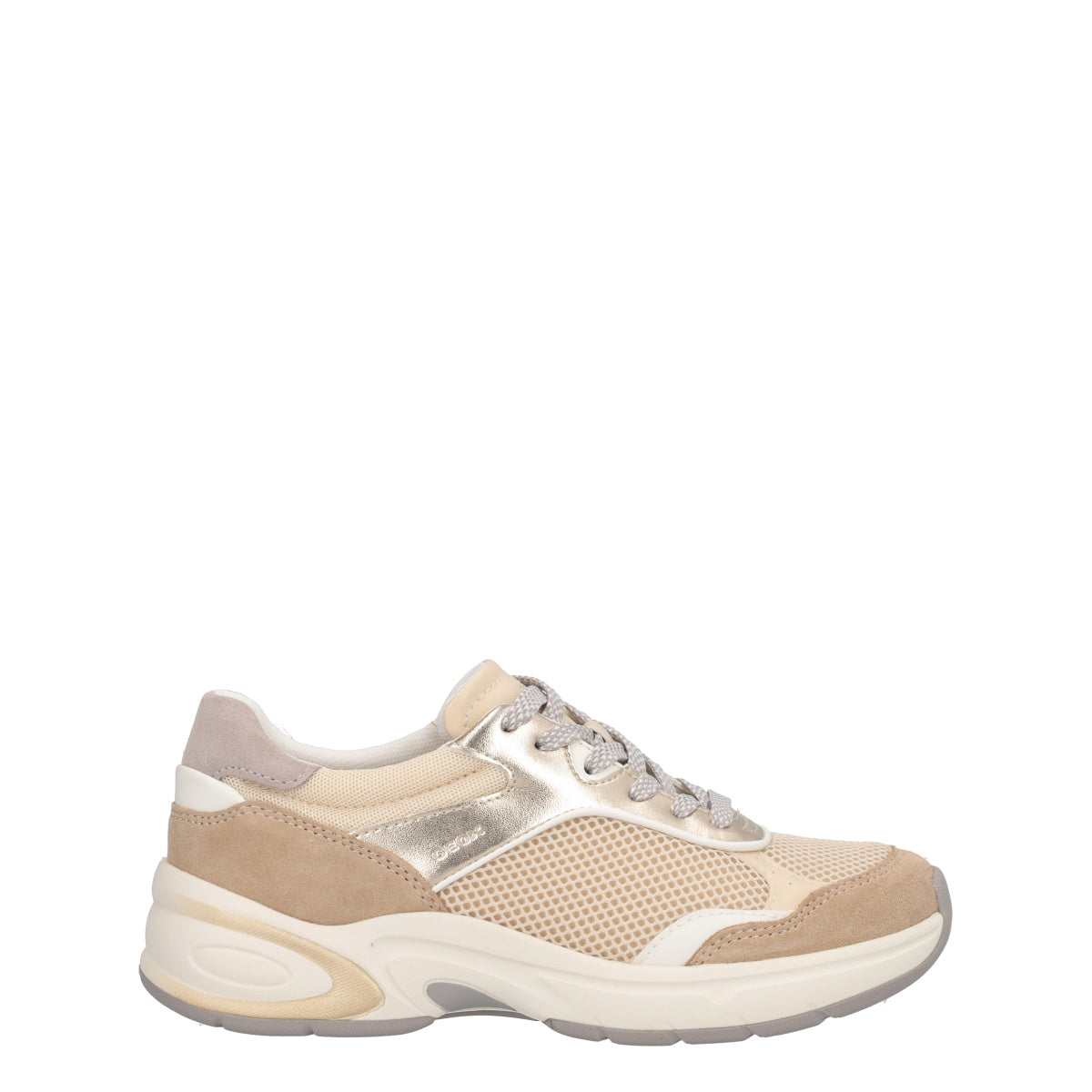 ZARVIA Sneakers Donna Oro e Beige