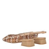 Slingback Donna Beige