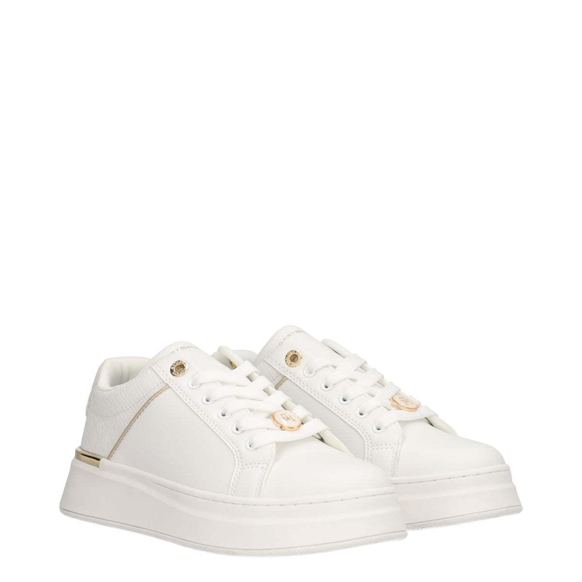 Sneakers Donna Bianche e Oro