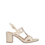 Sandali con Tacco Donna Crema