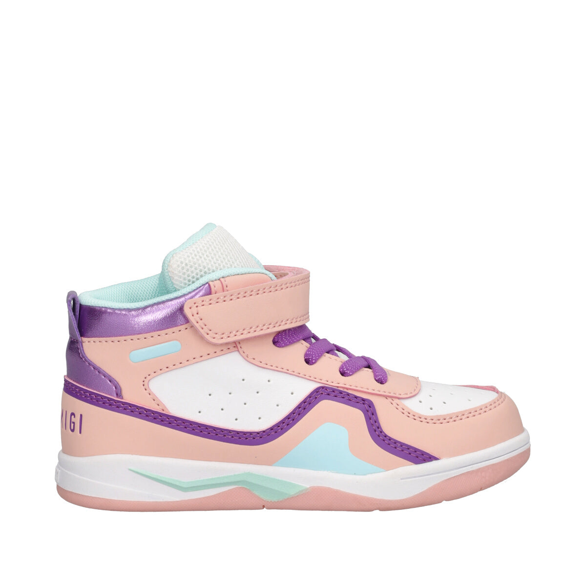 BABY PLAYER Sneakers Alte Bambina Bianche e Rosa