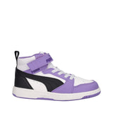 REBOUND V6 MID AC INF Sneakers Bambina Lilla, Bianche e Nere