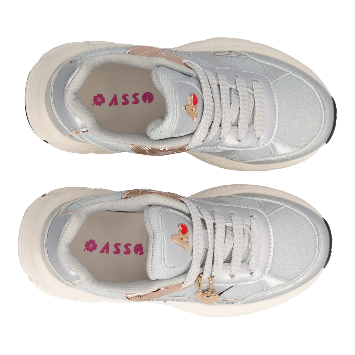 Sneakers Bambina Argento