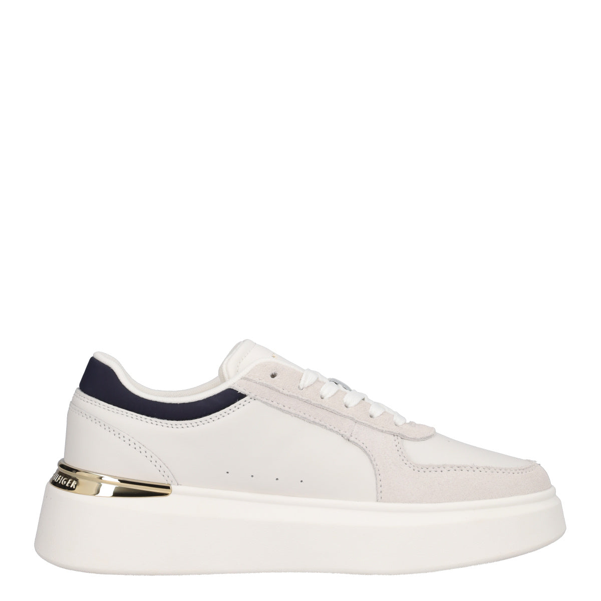 TH SATIN PLATFORM SNEAKER Sneakers Donna Ecru