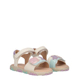 HAITI Sandali Bambina Bianchi, Azzurri e Rosa