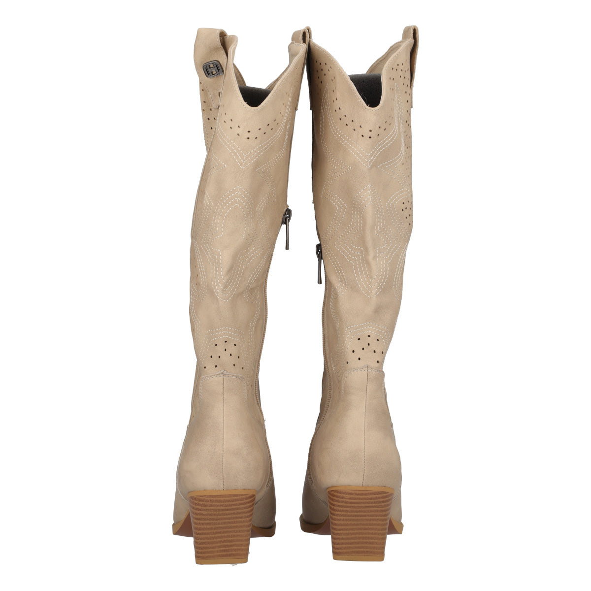 Stivale Donna Beige Texano