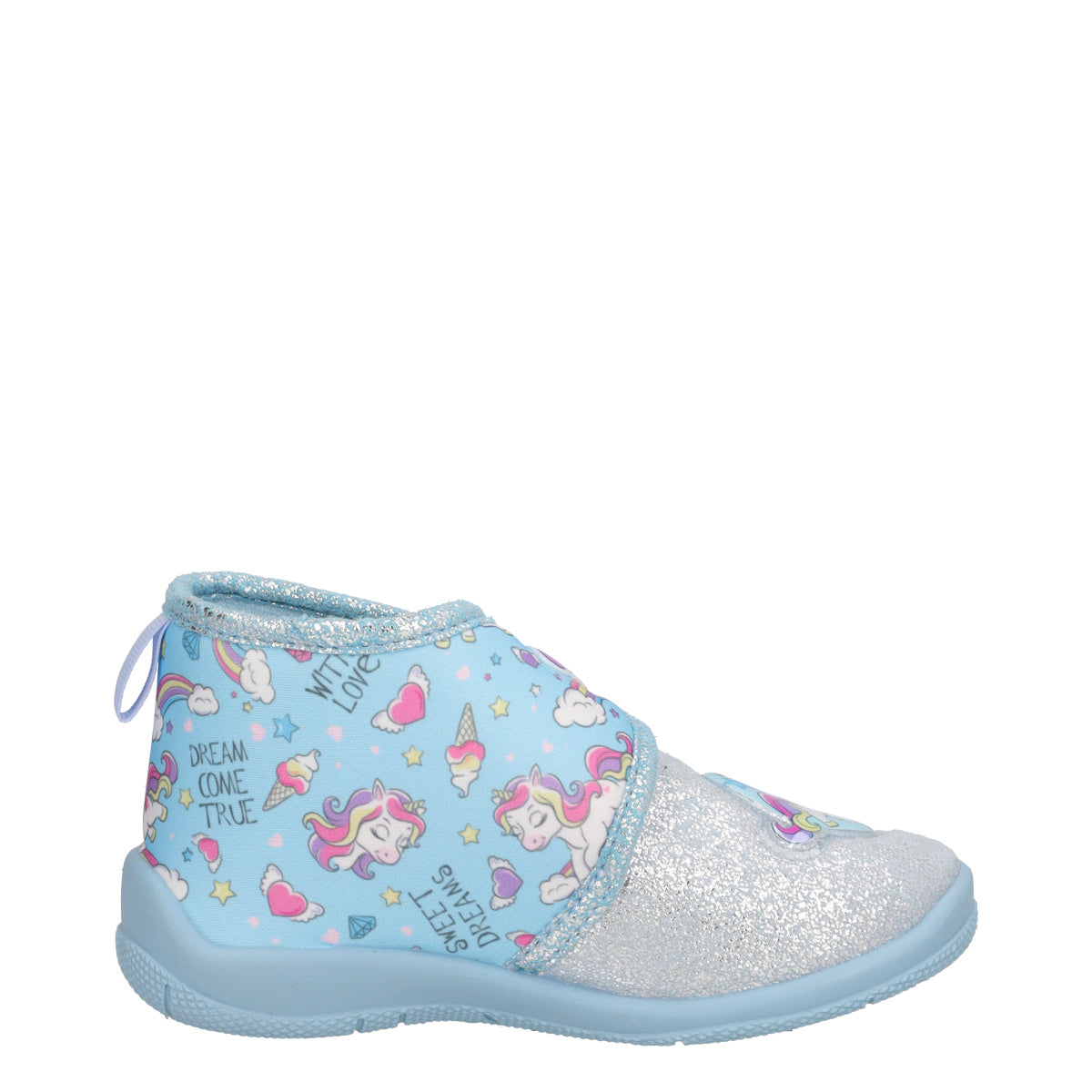 Pantofole Bambini Azzurre - Unicorn
