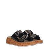 MOLL Ciabatte Comfort Donna Grigie Scure