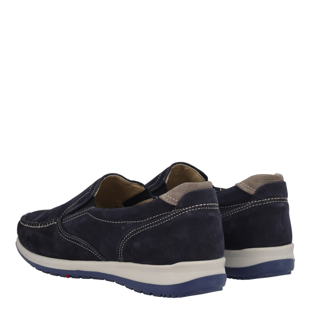 Mocassini Comfort Uomo Blu in Pelle