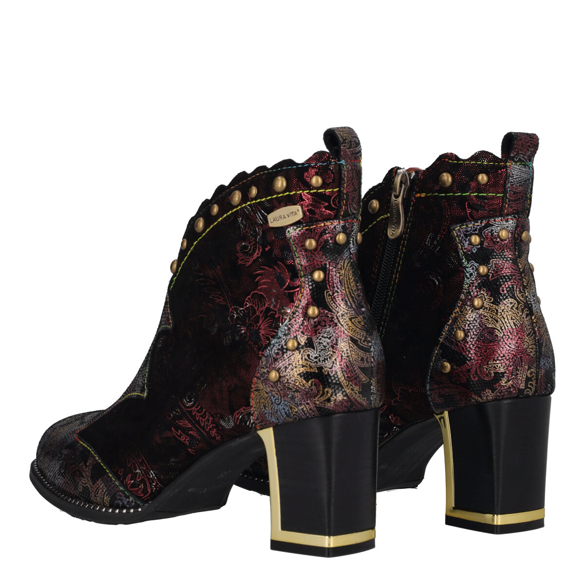 Stivaletti Donna Bordeaux in Pelle