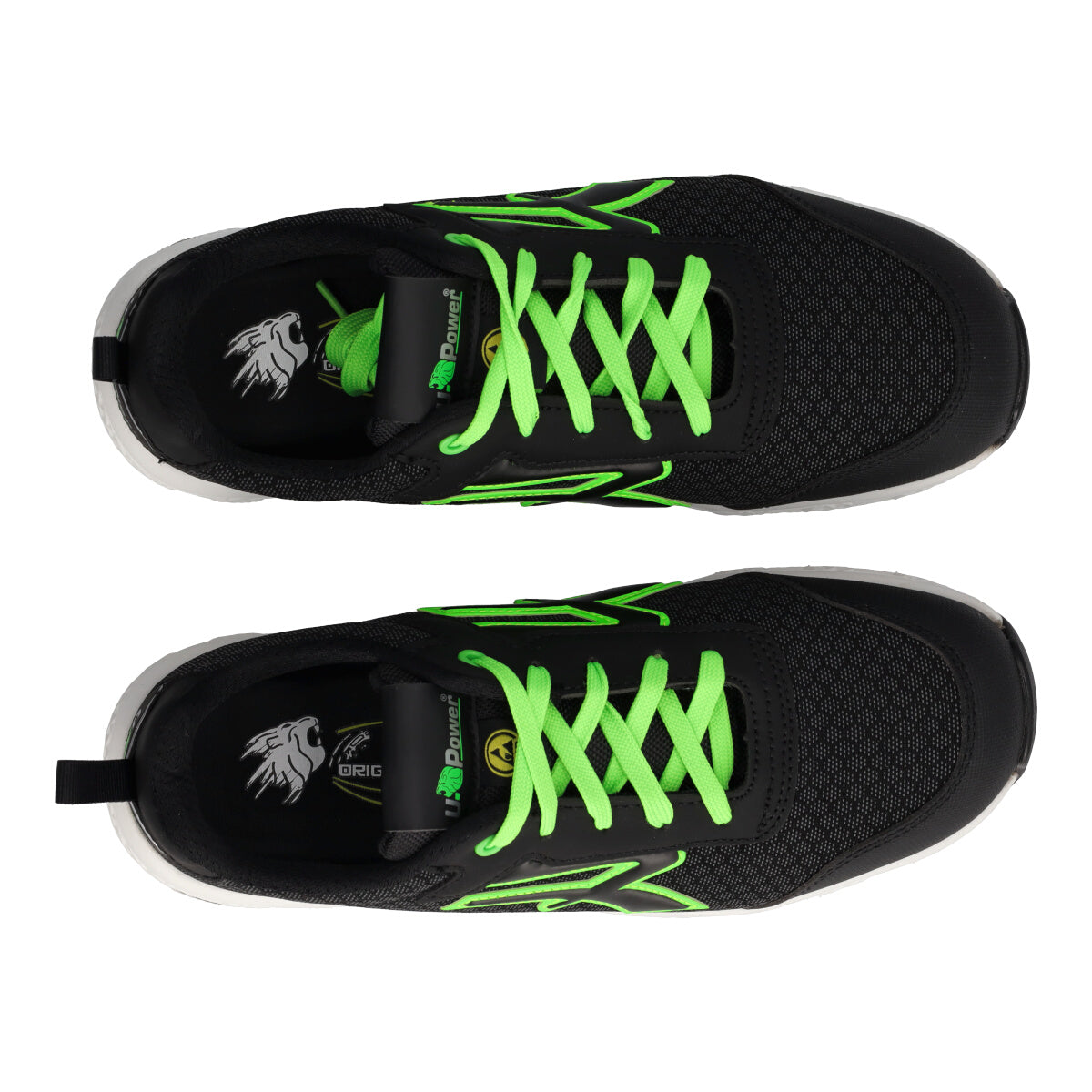 MITCH ESD S3 Antinfortunistiche Uomo Nere e Verde Fluo