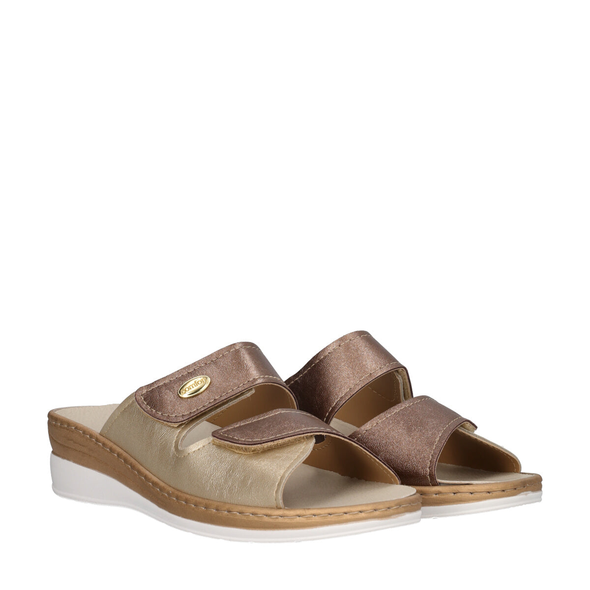 Ciabatte Donna Bronzo e Platino