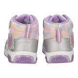 Sneakers Bambina Lilla e Argento con Luci