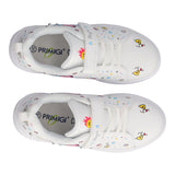B&G GLAM Sneakers Bambina Bianche