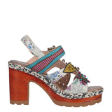 Sandali con Tacco Donna Multicolor