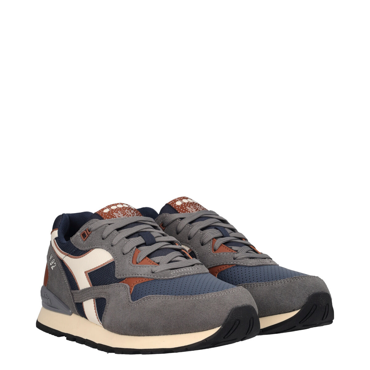 N 92 ADVANCE Sneakers Uomo Grigie, Blu e Marroni