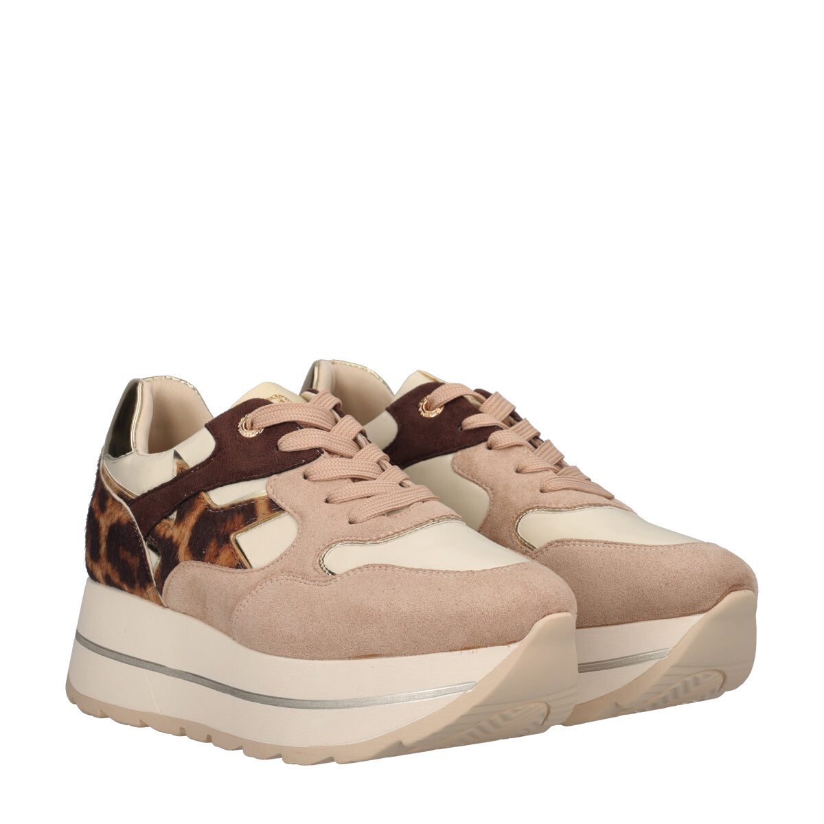 Sneakers Donna Beige e Animalier