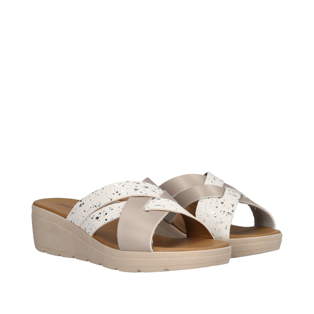 Ciabatte Donna Bianche e Argento