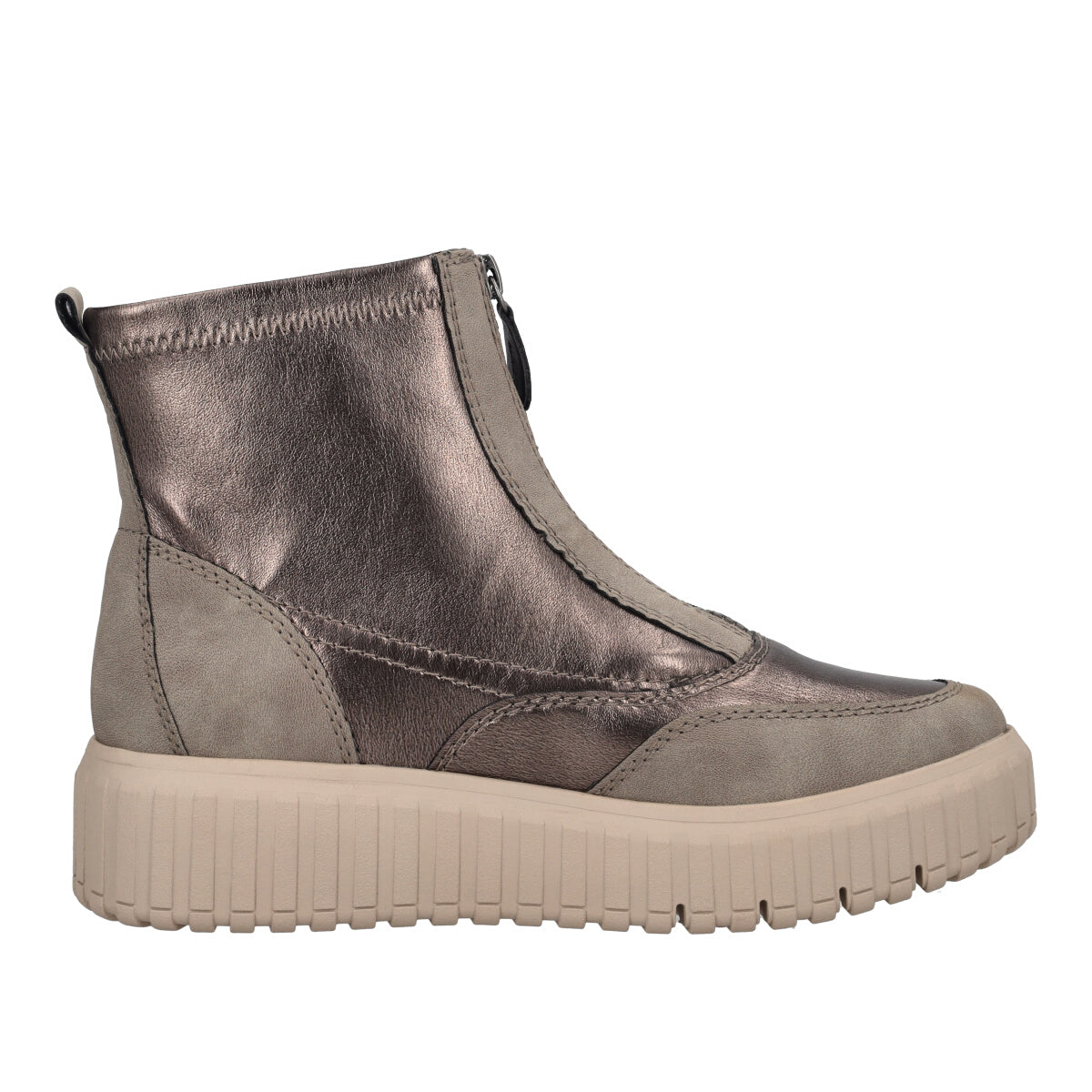 Stivaletti Donna Grigi Metallizzati