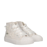 Sneakers Alte Bambina Bianche