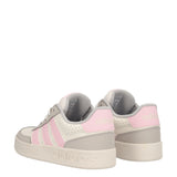 BREAKBASE J Sneakers Junior Bianche, Rosa e Grigie