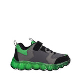 Sneakers Bambino Nere e Verdi con Luci